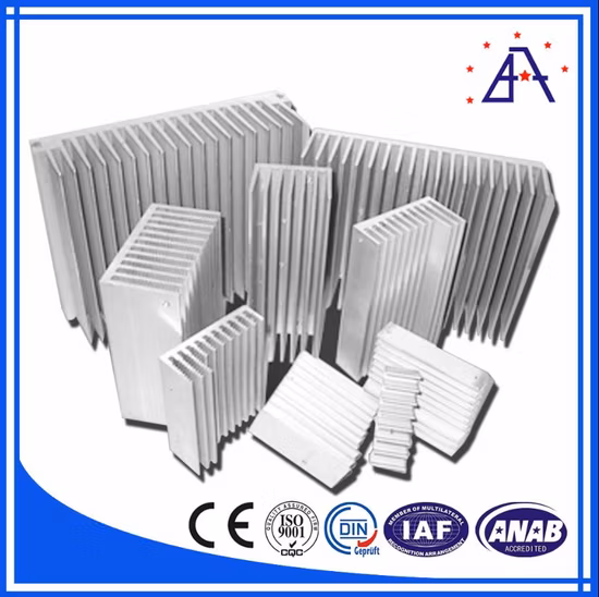 Dissipateur thermique d'amplificateur en aluminium Al6061 pour l'électronique de puissance
